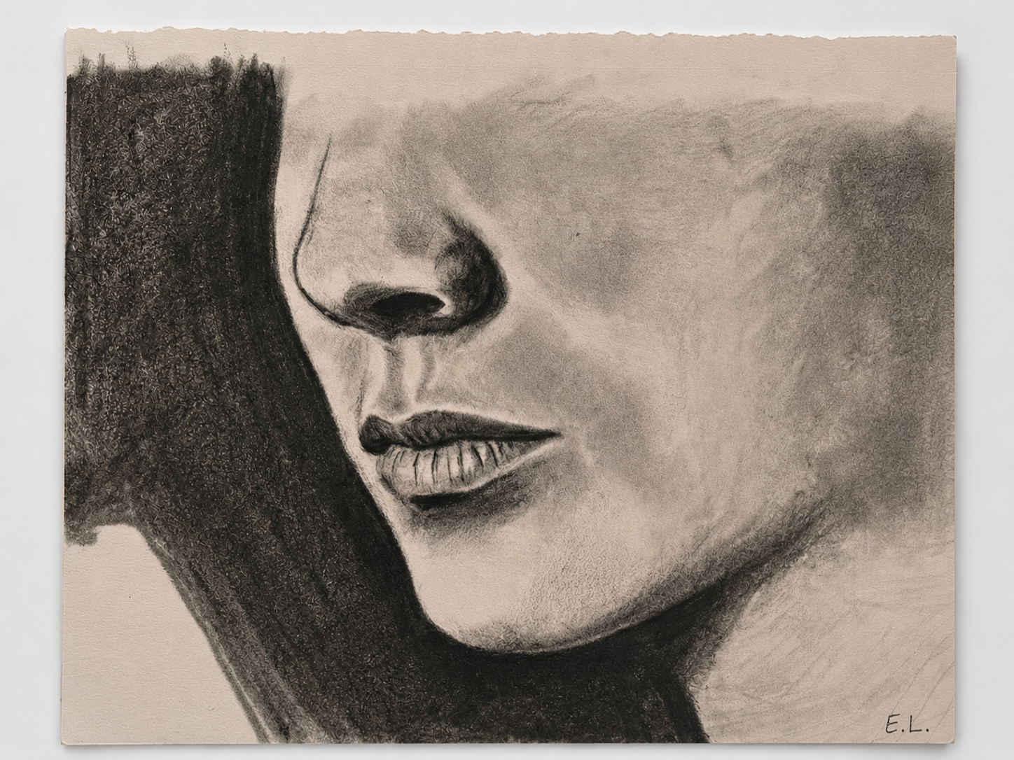 Glow Face graphite artwork