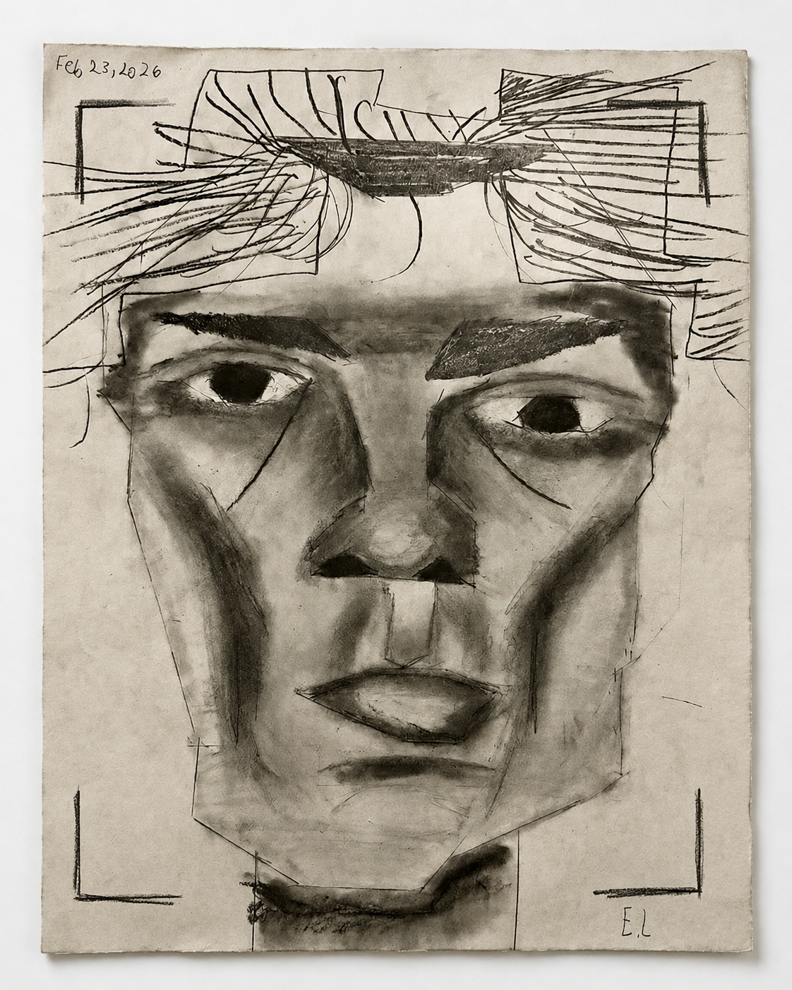 Map of Me graphite artwork